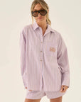 Araminta James Stripe Shirt Lavender