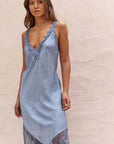 Charli Solange Slip Dress Washed Blue