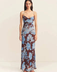 Shona Joy Lace Back Maxi Dress Arcadian Floral