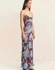 Shona Joy Lace Back Maxi Dress Arcadian Floral