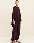 Shona Joy Amina Asymmetrical Tiered Top Wine Tasting