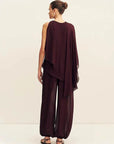 Shona Joy Amina Asymmetrical Tiered Top Wine Tasting
