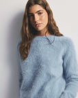 World Of Nomads Adele Cashmere Crew Neck Knit Sky