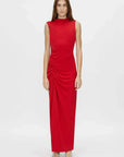 Camilla and Marc Paloma Draped Sleeve Dress Scarlet