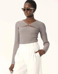 Elka Collective Uma Knit Top Sage