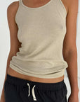 Zulu and Zephyr Rib Hemp Jersey Tank Husk