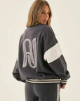 Araminta James AJ Applique Sweatshirt Washed Black