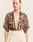 Shona Joy Goldie Short Sleeve Shirt Animal Effect