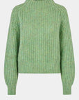 Second Female Kalliha Knit O-Neck Pistachio Green