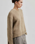 Second Female Cler Knit O-Neck Laurel Oak