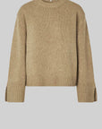 Second Female Cler Knit O-Neck Laurel Oak