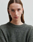 Second Female Brook Knit Drop Shoulder O Neck Beluga