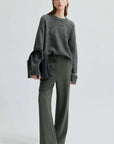 Second Female Brook Knit Drop Shoulder O Neck Beluga