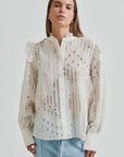 Second Female Nete Frill Shirt Coconut Milk