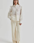 Second Female Nete Frill Shirt Coconut Milk