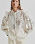 Second Female Nete Frill Shirt Coconut Milk