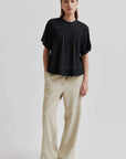 Second Female Maise Short Sleeve Blouse Black