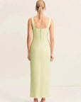Shona Joy Lani Structured Midi Dress Pistachio