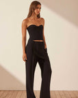 Shona Joy Irena Low Rise Slouched Pant Black