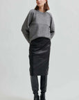 Second Female Banja Knit Raglan Carbon Grey