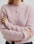 Second Female Andrea Knit Rib Cardigan Sepia Rose