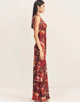Shona Joy Nolita Side Split Maxi Dress Rosewood Floral