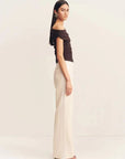 Shona Joy Mira Off Shoulder Top Ganache