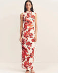Shona Joy Ember Draped Maxi Dress Blooming Blossom