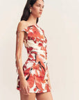 Shona Joy Ember Draped Mini Dress Blooming Blossom