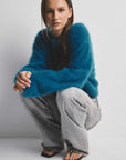 World Of Nomads Stella Cashmere Boat Neck Knit Ocean
