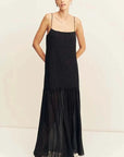 Shona Joy Irving Polka Dot Maxi Dress Black
