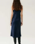 Silk Laundry 90s Slip Dress Midnight