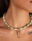 Indigo and Wolfe Goia Jade Necklace