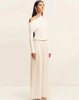 Shona Joy Aby Asymmetrical Jersey Top Ivory