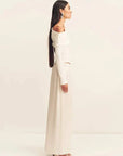 Shona Joy Aby Asymmetrical Jersey Top Ivory
