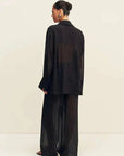 Shona Joy Irving Polka Dot Sheer Pant Black