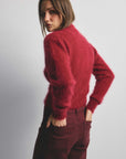 World Of Nomads Bella Cashmere Cardigan Cerise