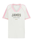Araminta James James College Waffle Tee Snow