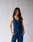 Araminta James Mio Tank Midnight Blue