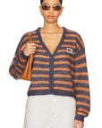 American Vintage Womens Cardigan Nenybay Melange Striped