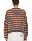 American Vintage Womens Cardigan Nenybay Melange Striped