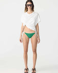 Bassike Boxy Pocket Detail Short Sleeve Tshirt White