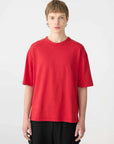 Bassike Acid Wash Short Sleeve Boxy T Shirt Red Acid