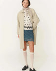 Rowie Marina Mini Skirt Teal Blue