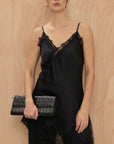 Charli Andrea Lace Top Black One Size