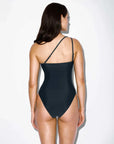 C.Design Asymmetric Maillot Nero Black Matt