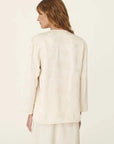 Rowie Atta Jacquard Tang Shirt Ivory Floral