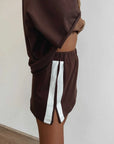 Luna Lane Maya Mini Skirt Chocolate