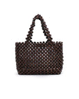 La Tribe Bobbon Beaded Bag Brown