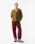 Nagnata Brushed Alpaca Cardigan Moss